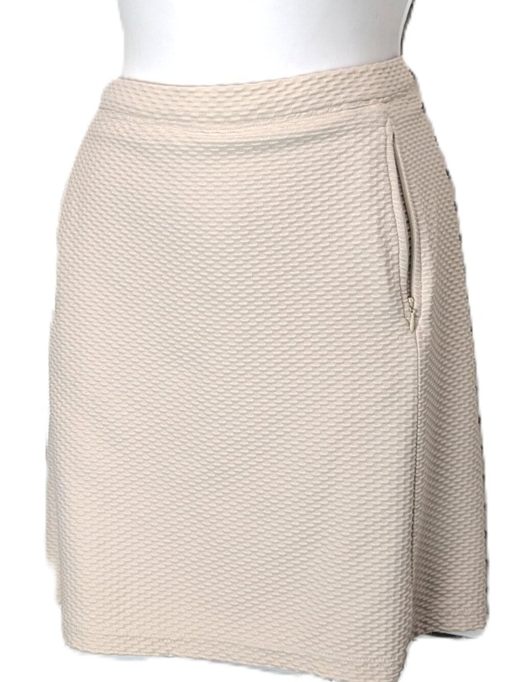 Tail Tech Tennis Golf Skort Beige Waffle Texture Sz Large Pickleball Activewear